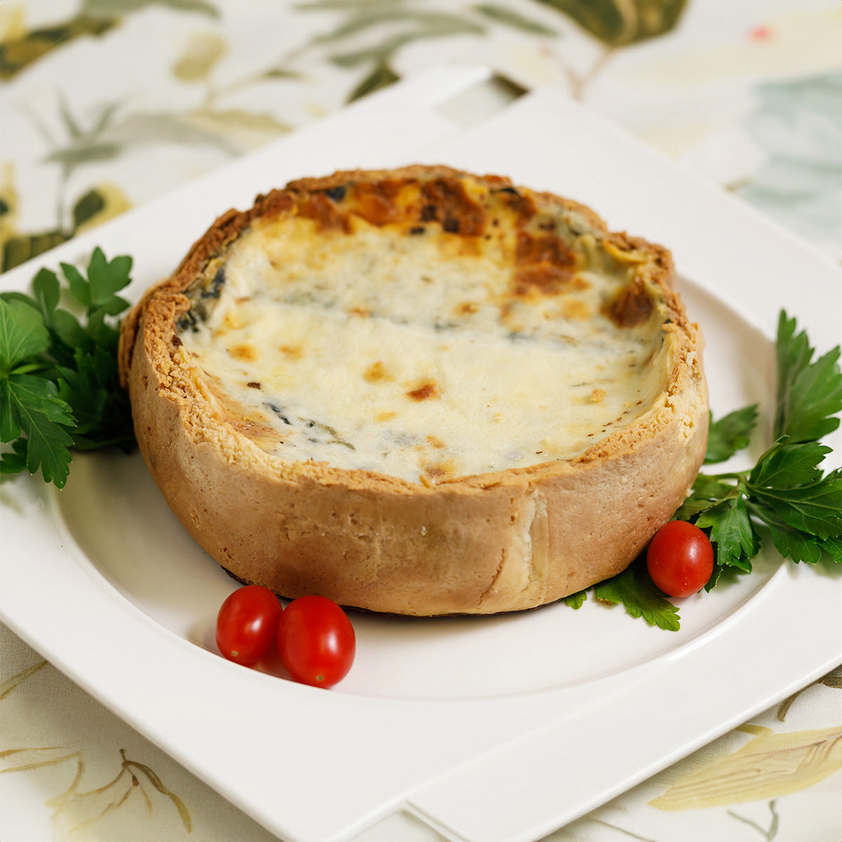 Quiche de Huitlacoche y Espinaca